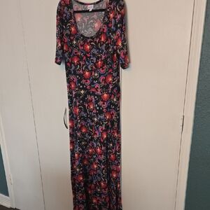 LuLaRoe Vibrant Paisley Ana Maxi Dress